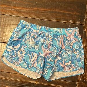 Lilly Pulitzer Blue and Pink Athletic Shorts